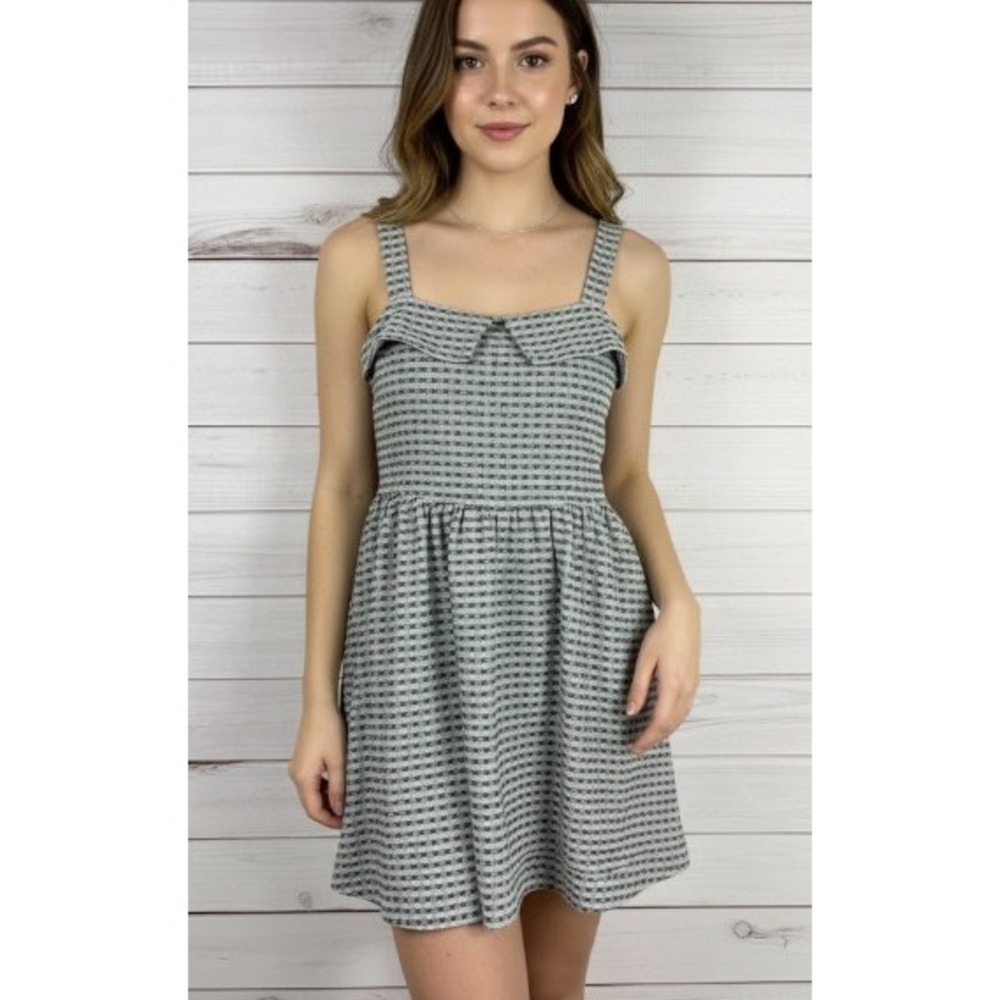 Free People Beach Womens Dress XS Gray Short Sleeveless Casual Short Mini Preppy